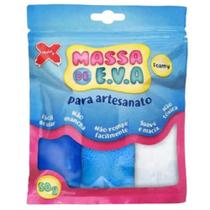Massa De Eva 50g 3 Cores Make + Tons De Azul