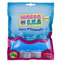 Massa De Eva 50g Massinha Modelar Artesanato Azul Claro