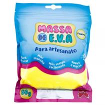 Massa De Eva Amarelo Para Artesanato Foamy 50 G - Make+ Massa De Eva Amarelo Para Artesanato Foamy 50 G - Make+