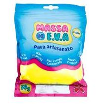 Massa de eva - cor amarelo 50 g make + Massa de eva - cor amarelo 50 g make +