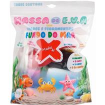 Massa De Eva Criativa Fundo Do Mar Com Molde 60g Pacote Massa De Eva Criativa Fundo Do Mar Com Molde 60g Pacote