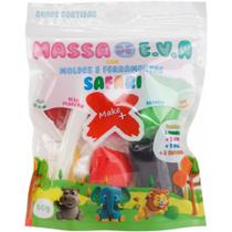Massa de EVA Criativa Safari com Molde 60G Pacote