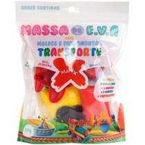 Massa de EVA Criativa Transporte com Molde 60G Pacote
