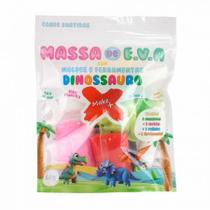 Massa de EVA em pote 60g 6 cores Dinossauro - Gatte Massa de EVA em pote 60g 6 cores Dinossauro - Gatte