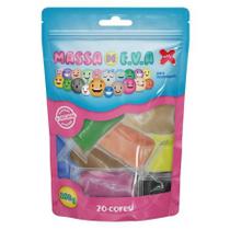 Massa de EVA Foamy para artesanato 250g 20 cores 13067 - Gatte Massa de EVA Foamy para artesanato 250g 20 cores 13067 - Gatte