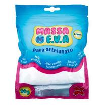 Massa de EVA Lisa para modelar para arte 50g Branco Make+