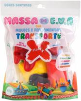 Massa de EVA Make+ Criativa Transporte com Molde 60g Massa de EVA Make+ Criativa Transporte com Molde 60g