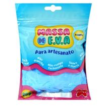Massa de Eva Para Artesanato Azul Claro 50 Gramas - Make