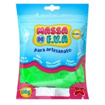 Massa de Eva Para Artesanato Verde Escuro 50 Gramas - Make