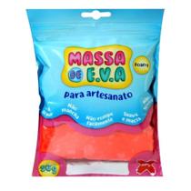 Massa de Eva Para Artesanato Vermelho 50 Gramas - Make