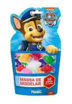 Massa de modelar 12 cores 2 moldes patrulha canina azul Massa de modelar 12 cores 2 moldes patrulha canina azul