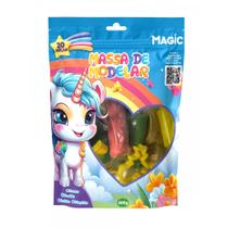 Massa de modelar 12 cores 6 moldes 2 itens - unicórnio 2 Massa de modelar 12 cores 6 moldes 2 itens - unicórnio 2