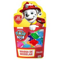 Massa de Modelar 120g com 12 Cores e 2 Moldes - Marshal e a