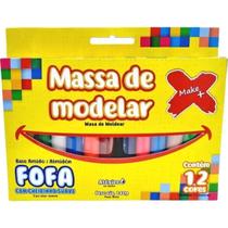 Massa de Modelar 180gr 12 Cores Make+ - massinha fofa suave Massa de Modelar 180gr 12 Cores Make+ - massinha fofa suave