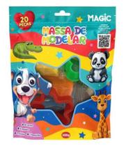 Massa de modelar 20 pecas 300g
