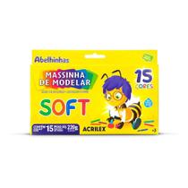 Massa de Modelar 220g Soft c/ 15Cores - Acrilex