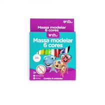 Massa de Modelar 6 Cores Onda Amido 90g PCT/12 Massa de Modelar 6 Cores Onda Amido 90g PCT/12
