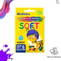 Massa de Modelar 6 Cores Soft 90g - Acrilex