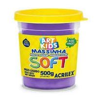 Massa de modelar Acrilex 500g violeta