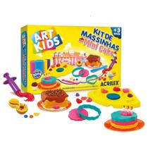 Massa De Modelar Acrilex Kit Mini Cake 200g 11 Peças Ref: 40071
