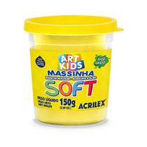 Massa de Modelar Acrilex Soft 150g Amarelo Limão