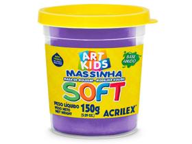 Massa de Modelar Amido 150g Soft Violeta - Acrilex Massa de Modelar Amido 150g Soft Violeta - Acrilex