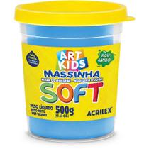 Massa de modelar azul soft 500g Massa de modelar azul soft 500g