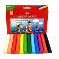 Massa de Modelar Com 12 Cores - Faber Castell Massa de Modelar Com 12 Cores - Faber Castell