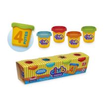 Massa de Modelar com 4 Potes 50 g. cada 559 - Usual Massa de Modelar com 4 Potes 50 g. cada 559 - Usual