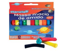 Massa de Modelar de Amido 12 Cores - Planeta