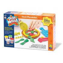 Massa de Modelar Divertoys Você Pizzaiolo com Acessórios Massa de Modelar Divertoys Você Pizzaiolo com Acessórios
