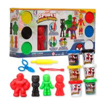 Massa de Modelar Escolar Spidey Amigos Herói Criança Moldes Massa de Modelar Escolar Spidey Amigos Herói Criança Moldes
