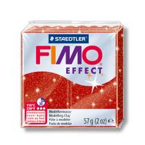 Massa de Modelar Fimo Effect Glitter Vermelho 57g 8020-202