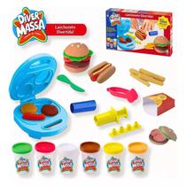 Massa De Modelar Infantil Lanchonete Divertida Massinha Massa De Modelar Infantil Lanchonete Divertida Massinha