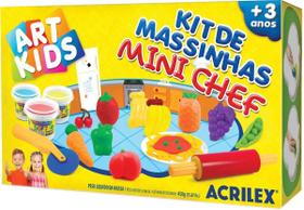 Massa de Modelar Kit De Massinhas Mini Chef com Acessórios - Art Kids