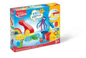 Massa de Modelar Maped Creativ Kit com 4 Potes 12 Acessórios e Extrusora Infantil e Seguro