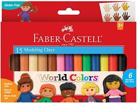 Massa de Modelar Mundial Faber-Castell - Para Crianças - Estimula os Sentidos