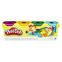 Massa de Modelar - Play Doh com 4 Cores - Roxo, Laranja, Verde e Azul HASBRO