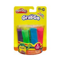Massa de Modelar - Play-Doh Grabn Go - Refil com 6 Cores - Sortidas - Hasbro