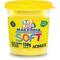 Massa de modelar soft 150g amarelo limao acrilex 73150102