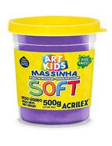 Massa de Modelar Soft 150gr Acrilex Violeta 516 Massinha de Modelar Soft 150g Acrilex Violeta Massa de Modelar Soft 150gr Acrilex Violeta 516 Massinha de Modelar Soft 150g Acrilex Violeta