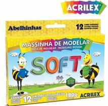 Massa de modelar soft 180g 12 cores - ref073120000 Massa de modelar soft 180g 12 cores - ref073120000