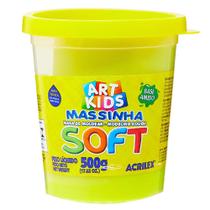 Massa de modelar soft 500g amarelo limao 073500102