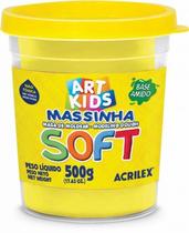 Massa De Modelar Soft 500gr Acrilex Amarelo Limão Massinha De Modelar Soft 500gr Acrilex Amarelo Limao