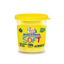 Massa de modelar soft 500gr amarelo limao 73500102 Massa de modelar soft 500gr amarelo limao 73500102