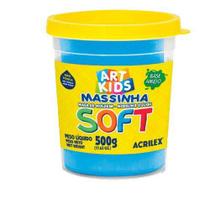 Massa de modelar soft 500gr azul - 073500109