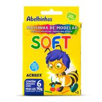 Massa de modelar Soft 90g com 6 cores 07316 - Acrilex Massa de modelar Soft 90g com 6 cores 07316 - Acrilex