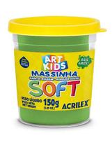 Massa de modelar soft pote 150g verde acrilex