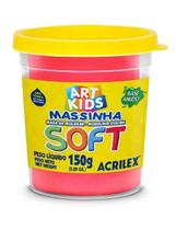 Massa de modelar soft pote 150g vermelho acrilex