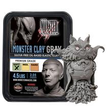 Massa de Modelar The Monster Makers Monster Clay Cinza 2,0 kg Massa de Modelar The Monster Makers Monster Clay Cinza 2,0 kg
